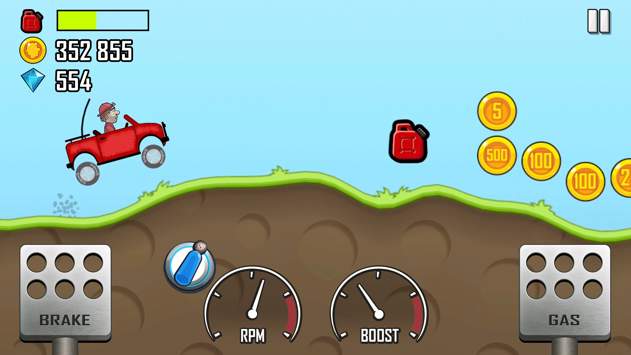 لعبة Hill Climb Racing للأندرويد