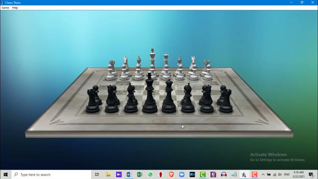 لعبة Chess Titans للكمبيوتر