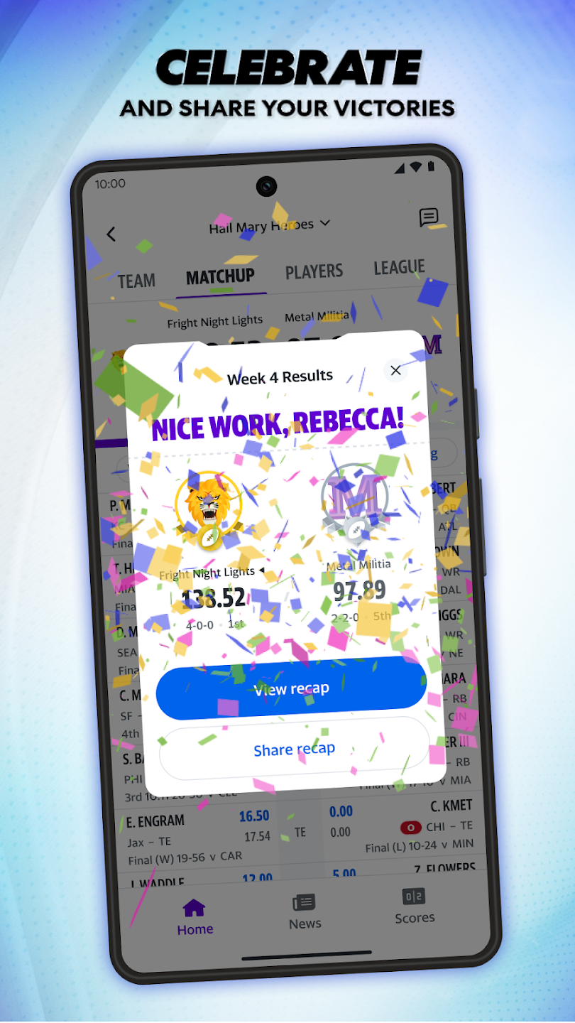 لعبة Yahoo fantasy sports