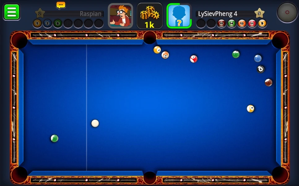 لعبة بلياردو Ball pool 8