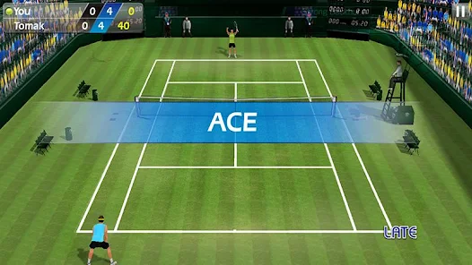 لعبة تنس للاندرويد Tennis chiquenaudé 3D